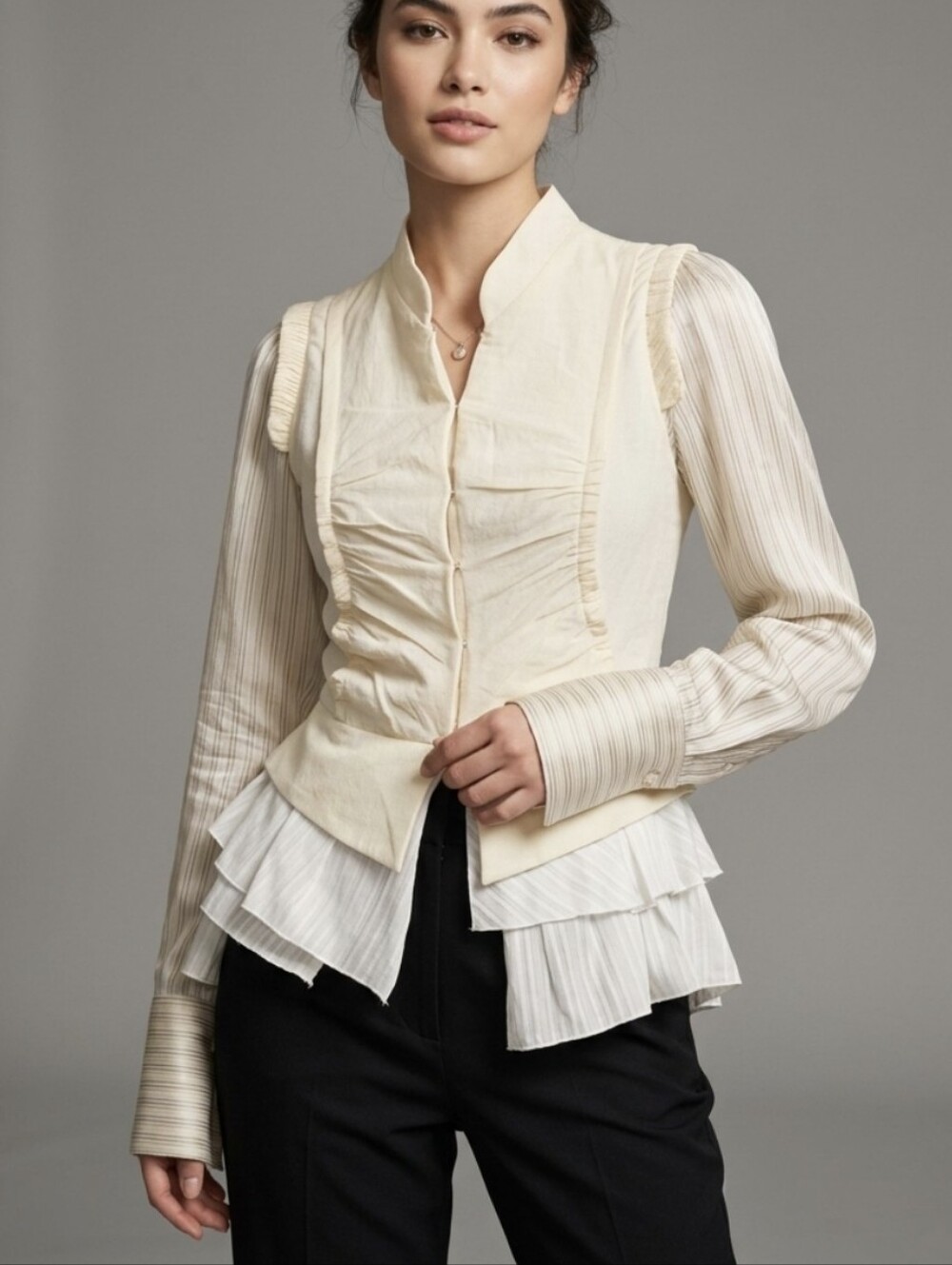 Zara Icons Retro Shirt/Blouse SZ Small
